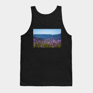 Lupine flowers and mountains Tank Top